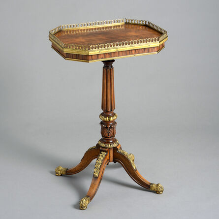 English, 19th Century, ‘A FINE LATE REGENCY ORMOLU-MOUNTED ROSEWOOD LAMP TABLE, ’, ca. 1820