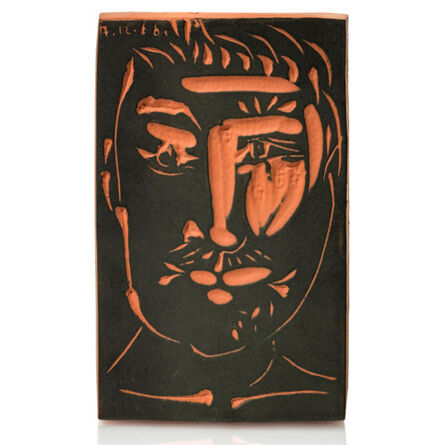 Pablo Picasso, ‘Visage d'homme (A.R. 539) Man's Face 男人的臉 巴布羅·畢加索’, 1966
