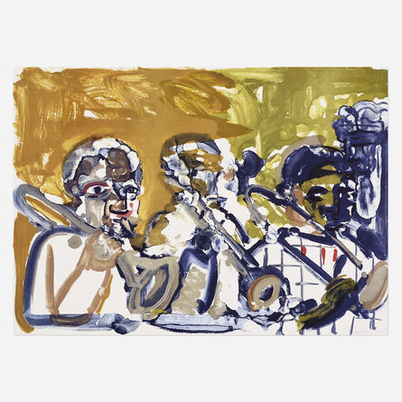 Romare Bearden, ‘Brass Section (Jamming at Minton's) (from the Jazz Suite)’, 1979