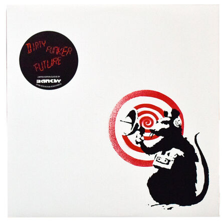 Banksy, ‘DIRTY FUNKER FUTURE (Radar Rat White Cover Record)’, 2008