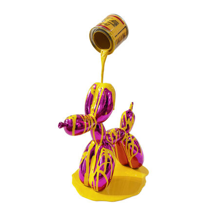 Joe Suzuki, ‘Balloon Puppy (Magenta body and yellow splash)’, 2021
