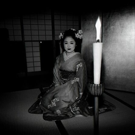 Toshio Enomoto, ‘091-Maiko Ichimame lit up by a candle’, 2008