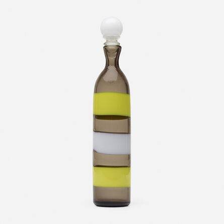 Fulvio Bianconi, ‘A Fasce Orizzontali stoppered bottle, model 4581’, 1987