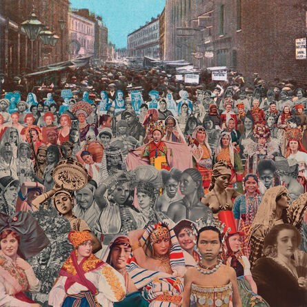 Peter Blake, ‘London - Petticoat Lane (One Hundred Women)’, 2012