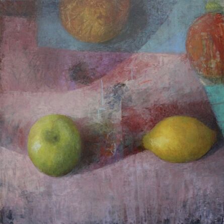 Melissa Husted-Sherman, ‘Green Apple on Pink’, 2020