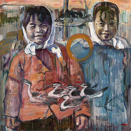 Hung Liu 刘虹, ‘Two Sisters’, 2010