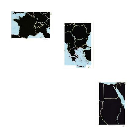 Juan José Martín Andrés, ‘Atlas World Series of Selections- 1979 1. France and the Alps,  2. Southeast Europe, 3. Egypt and Sudan’, 2017