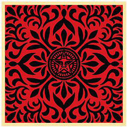 Shepard Fairey, ‘Japanese Fabric Pattern (Red 1)’, 2009