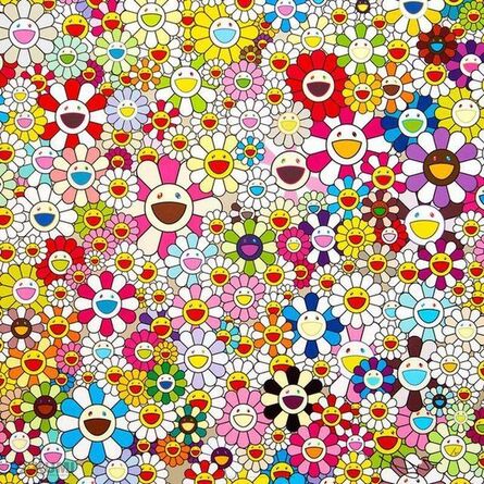 Takashi Murakami, ‘Flowers Blooming in This World and the Land of Nirvana No. 4 (Signed)’, 2013