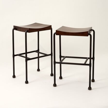 Pierre Chareau, ‘Pair of MT 344 Bar Stools’, 1926