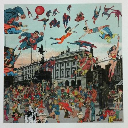 Peter Blake, ‘London Piccadilly Circus. The Convention of Comic Book Characters’