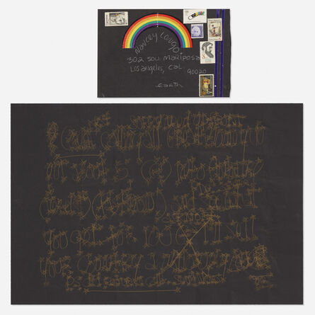 James Lee Byars, ‘letter mailed to Tommy Longo’, c. 1975