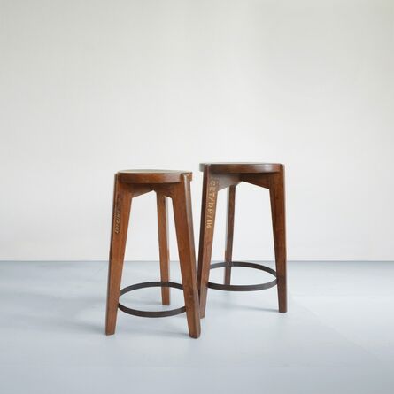 Pierre Jeanneret, ‘PJ-SI-22-A wooden stool’, ca. 1965
