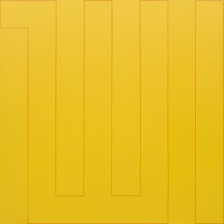 Rasheed Araeen, ‘Allah (yellow)’, 2021
