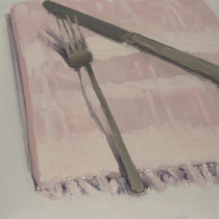 Carrie Mae Smith, ‘Fork and Knife on Pink Napkin’, 2013