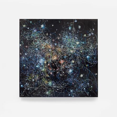 Kysa Johnson, ‘Blow Up 304 - subatomic decay patterns and the Dark Clouds of NGC 2024’, 2016