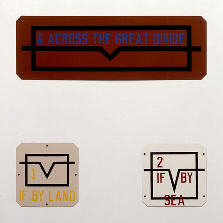 Lawrence Weiner, ‘& Across the Great Divide’, 1991