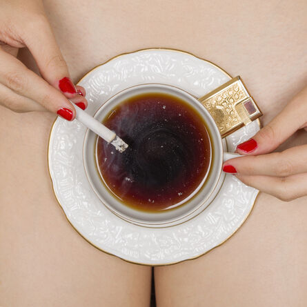 Tyler Shields, ‘Coffee and Cigarettes’, 2018