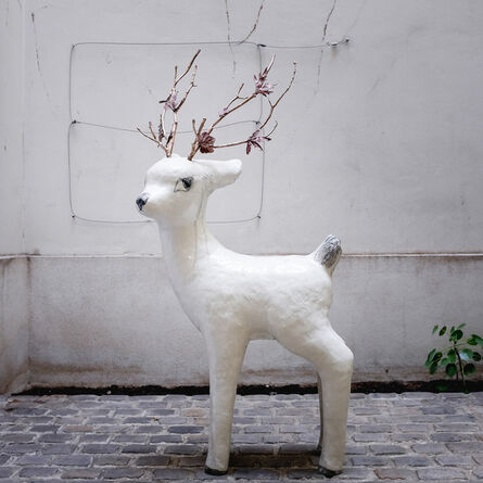 Clémentine de Chabaneix, ‘Large fawn with branches’, 2018