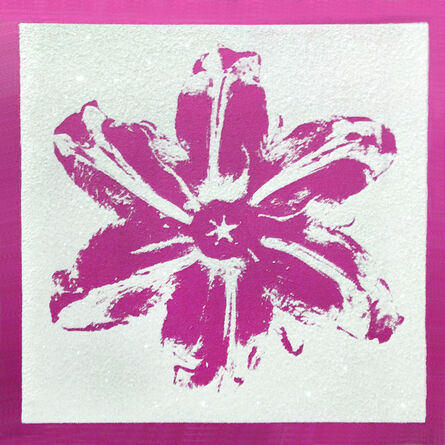 Rubem Robierb, ‘Power Flower - Pink on White’, 2018