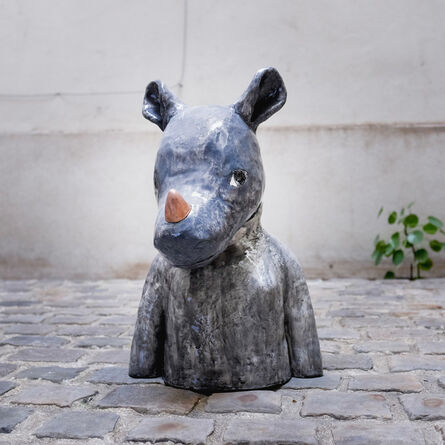 Clémentine de Chabaneix, ‘Rhinoceros bust’, 2018