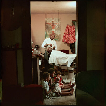 Gordon Parks, ‘In-Home Barbershop, Shady Grove, Alabama (37.033)’, 1956