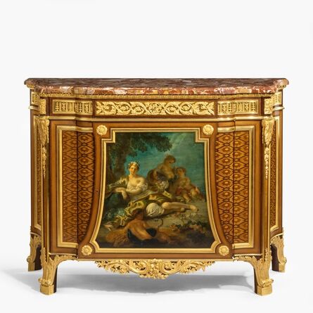 Henry Dasson, ‘Louis XVI Style Gilt-Bronze Mounted Marquetry Commode’, 1879