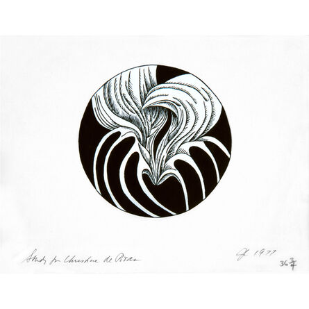 Judy Chicago, ‘Christine de Pisan - Line Drawing Plate Study’, 1978