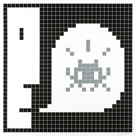 Invader, ‘Alert (Grey) (Control P Editions 52c)’, 2020-2021