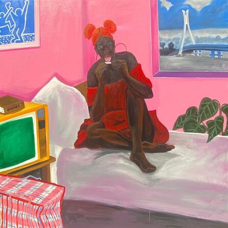 John Madu, ‘Lekki Babe in Red’, 2020
