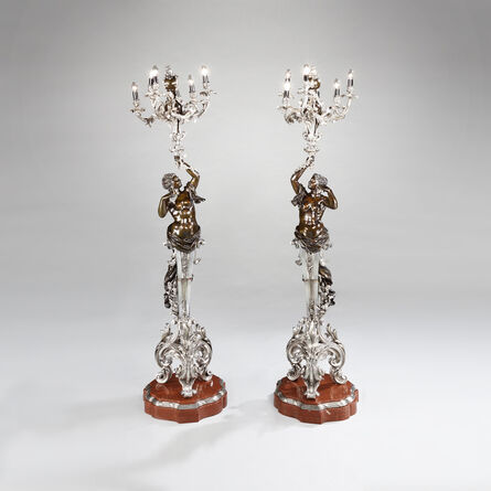 Unknown (French), 19th Century, ‘Important Pair of Torchères in the Louis XV Manner’, ca. 1890