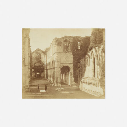 Roger Fenton, ‘Fountain Abbey, the Nave’, 1854