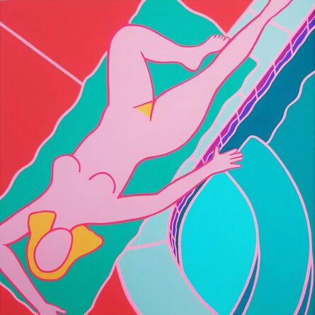 Dan May (b. 1955), ‘Nude Near Pool’, 1989