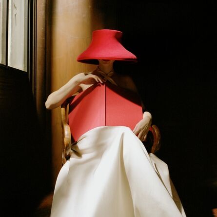 Rodney Smith, ‘Bernadette in Red Hat with Book, New York Public Library’, 2003