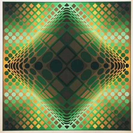 Victor Vasarely, ‘Gaia II (Green), c.’, 1970