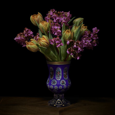 T.M. Glass, ‘Azaleas and Tulips in a European Vessel’, 2018