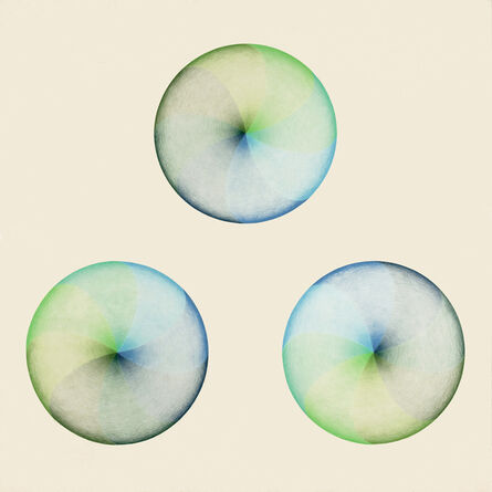 Judy Chicago, ‘Dome Drawing Blue/Green’, 1968