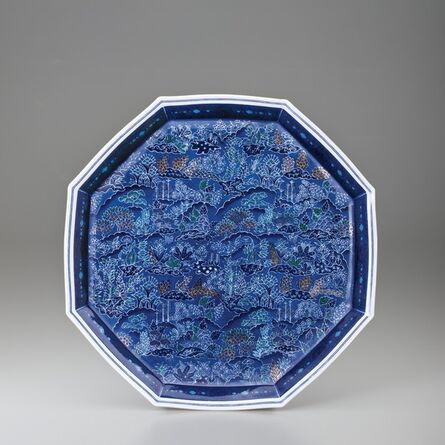 Imaizumi Imaemon XIV, ‘Octagonal Plate with Chintz Flower Design’, 2011