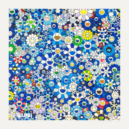 Takashi Murakami, ‘Shangri-la Shangri-la Shangri-la Blue Silkscreen’, 2017