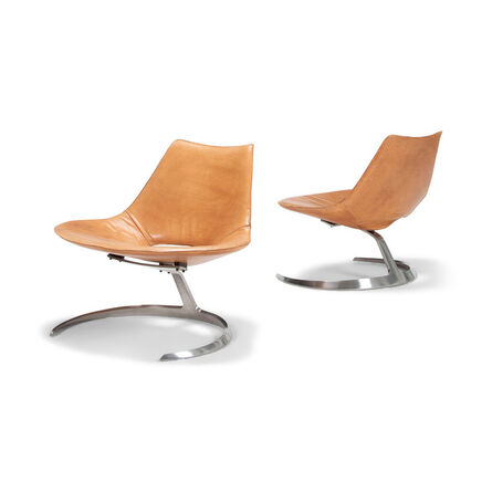 Jørgen Kastholm, ‘A pair of Scimitar chairs’, 1962