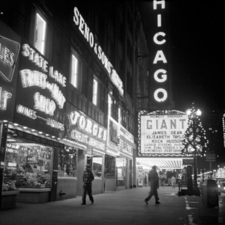 Vivian Maier, ‘VM1956W03012 - Chicago, 1956, Neon "GIANT" Movie Sign’, Printed 2017