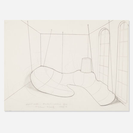John Stuart Gibson, ‘Spill Sofa, Trashcan, Canvass Form’