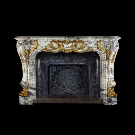Unknown, ‘Monumental Brèche Violette Fireplace In the Louis XV Manner’, ca. 1880