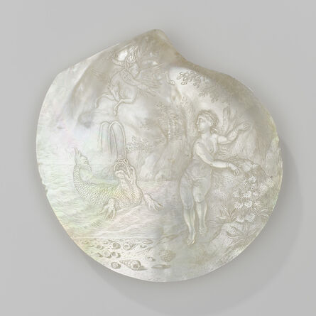 Cornelis Bellekin, ‘Oyster shell with the liberation of Andromeda’, 1660-1700