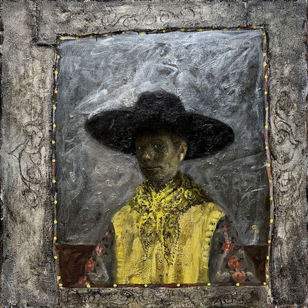 Olga Antonova (b. 1956), ‘Self Portrait with Black Hat’, c. 1990s