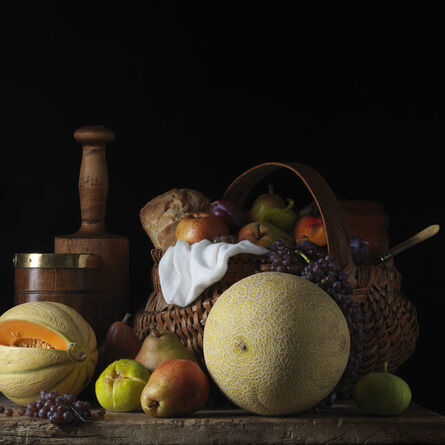 Paulette Tavormina, ‘Still Life with Melon and Basket, After L.M.’, 2014