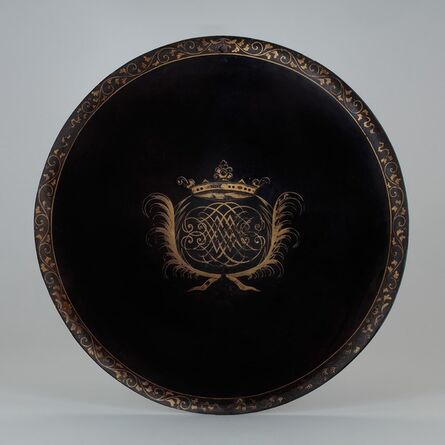Unknown, ‘A Lacquered Shield with a European Coat of Arms’, 17th century -Japan and Bengal