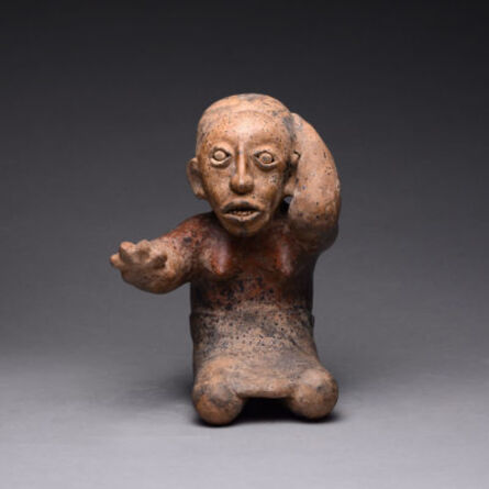 Unknown Pre-Columbian, ‘Ameca-Ezatlán Style Jalisco Terracotta Sculpture of a Seated Woman’, 300 BCE-300