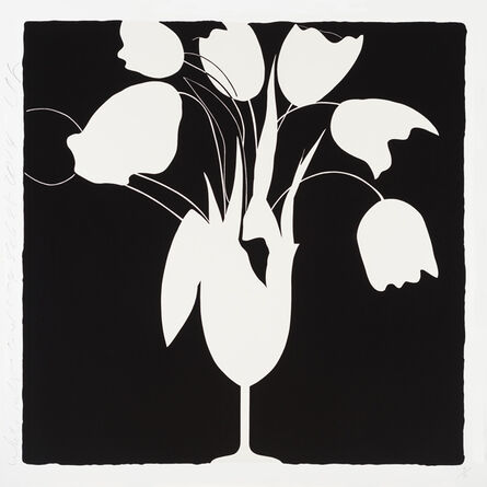 Donald Sultan, ‘White Tulips and Vase, Feb 25, 2014, ed. of 50’, 2014