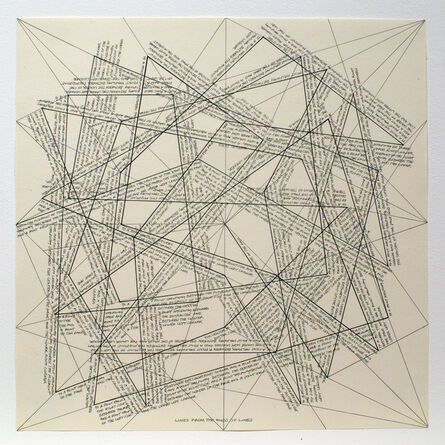 Sol LeWitt, ‘The Location of Lines. Lines from the Ends of Lines.’, 1975
